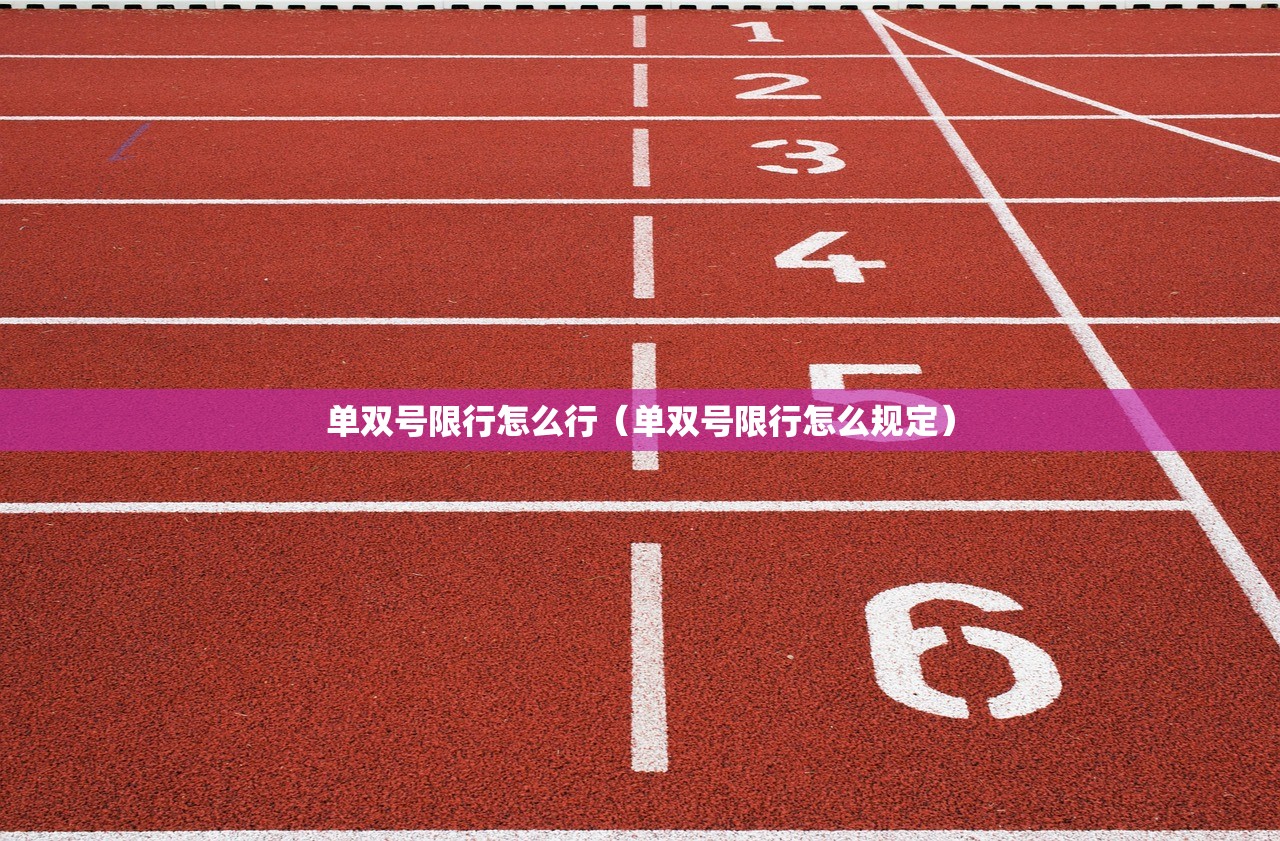 单双号限行怎么行(单双号限行怎么规定) 单双号限行怎么行(单双号限行怎么规定)