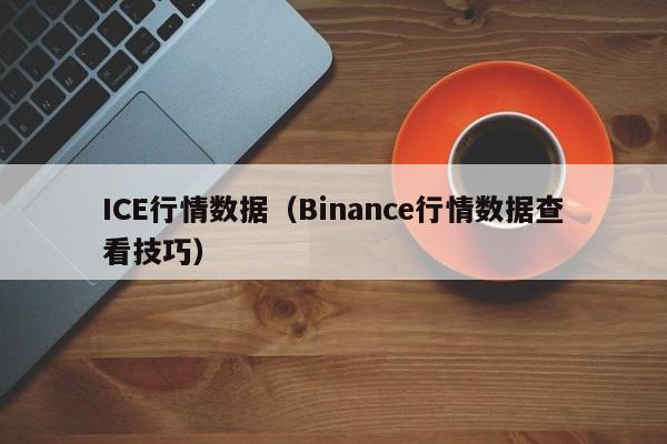 ICE行情数据(Binance行情数据查看技巧)